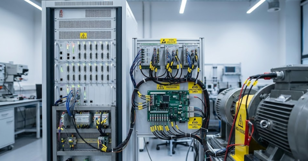 在硬件部署前对多相电机控制器进行验证