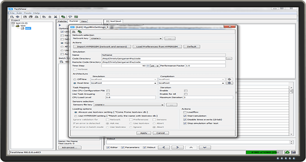 Power system simulation software HYPERSIM test automation