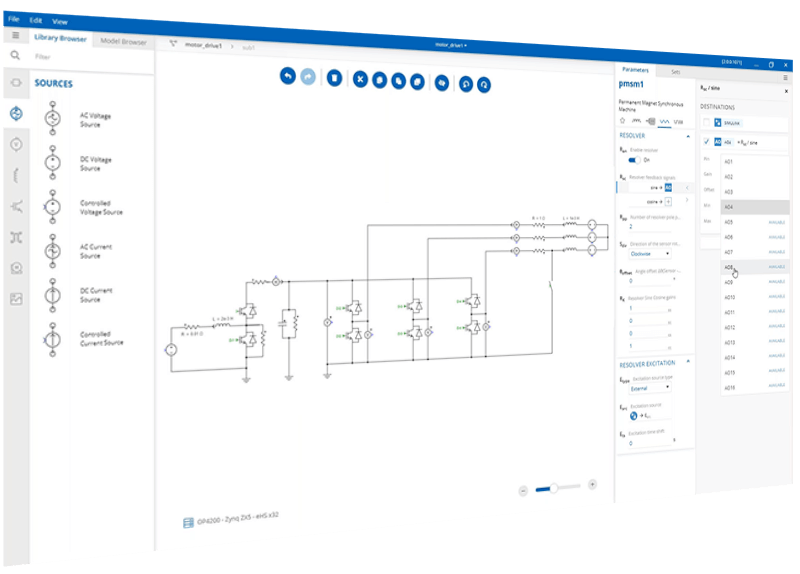 OPAL-RT Schematic Editor