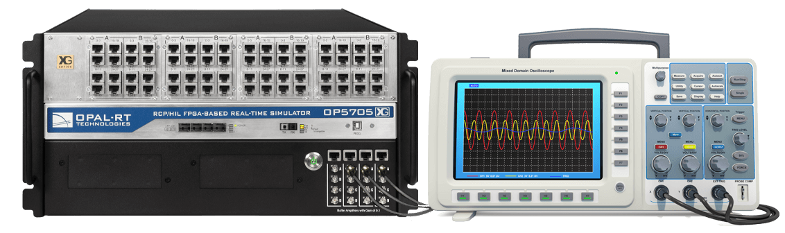 op5705XG simulation hardware and scope