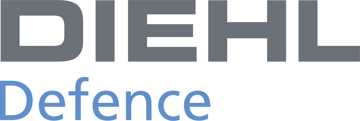 Diehl Defence logo, European technology company specializing in defense systems.