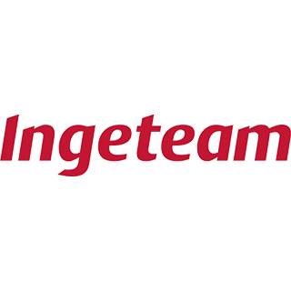 Logo of Ingeteam, representing specialized technology in electrical engineering and power conversion.