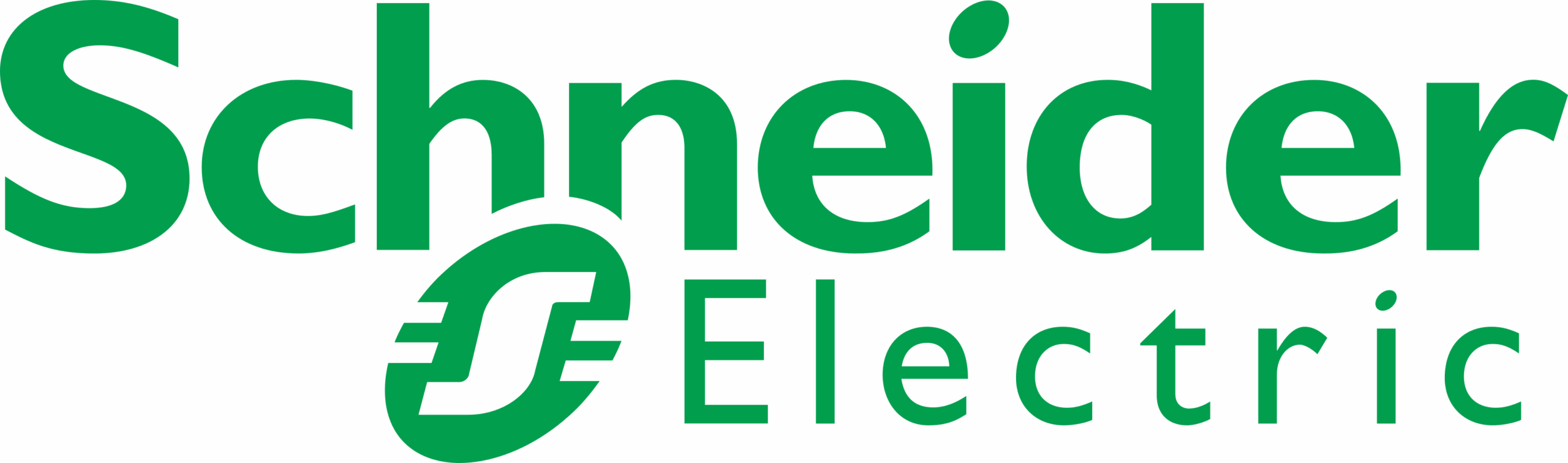 Logo of Schneider Electric, representing global expertise in energy management and automation solutions.