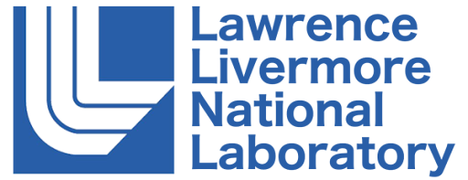 Lawrence Livermore National Laboratory logo with bold blue text and monogram, representing the U.S. research institution known for national security, energy, and science.