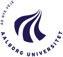Aalborg University logo, representing the Danish institution known for research and education in engineering, technology, and social sciences.