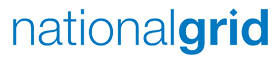 Logo of National Grid with lowercase blue text combining 'national' and 'grid' with a light blue vertical line separating the parts.