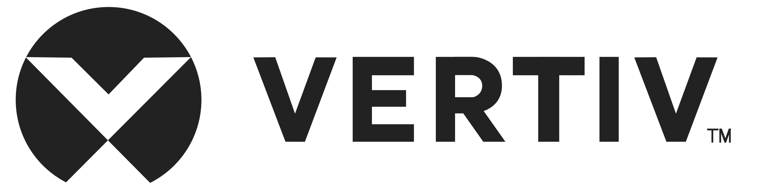Logo representing Vertiv, a global provider of critical digital infrastructure and continuity solutions.