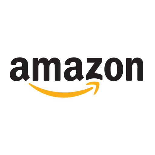 Amazon logo with bold black text and a yellow smile-shaped arrow, representing the global e-commerce and technology company known for online retail, cloud computing, and logistics.