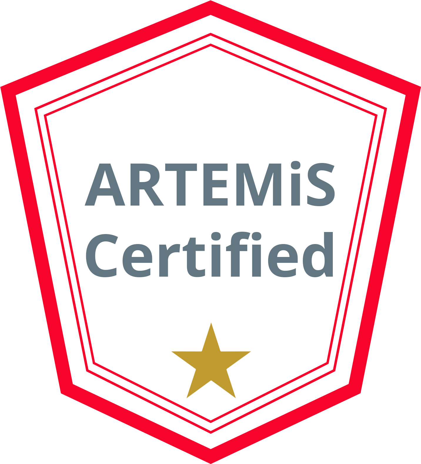 ARTEMiS Certified digital badge from OPAL-RT TECHNOLOGIES, indicating specialized knowledge in power electronics simulation using the ARTEMiS solver platform.