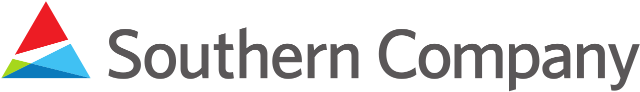 Colorful triangular geometric design with “Southern Company” text, representing the American energy company serving the southeastern United States.
