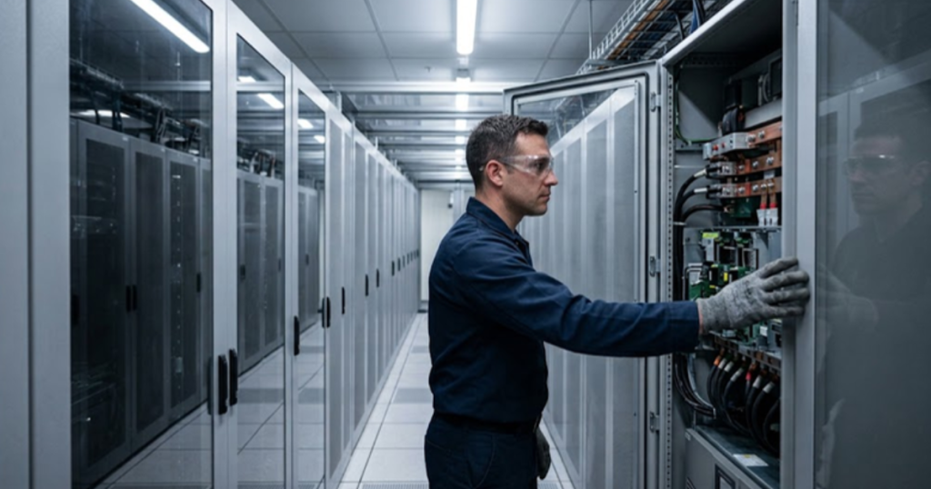 How hyperscale data centers behave as inverter-based loads